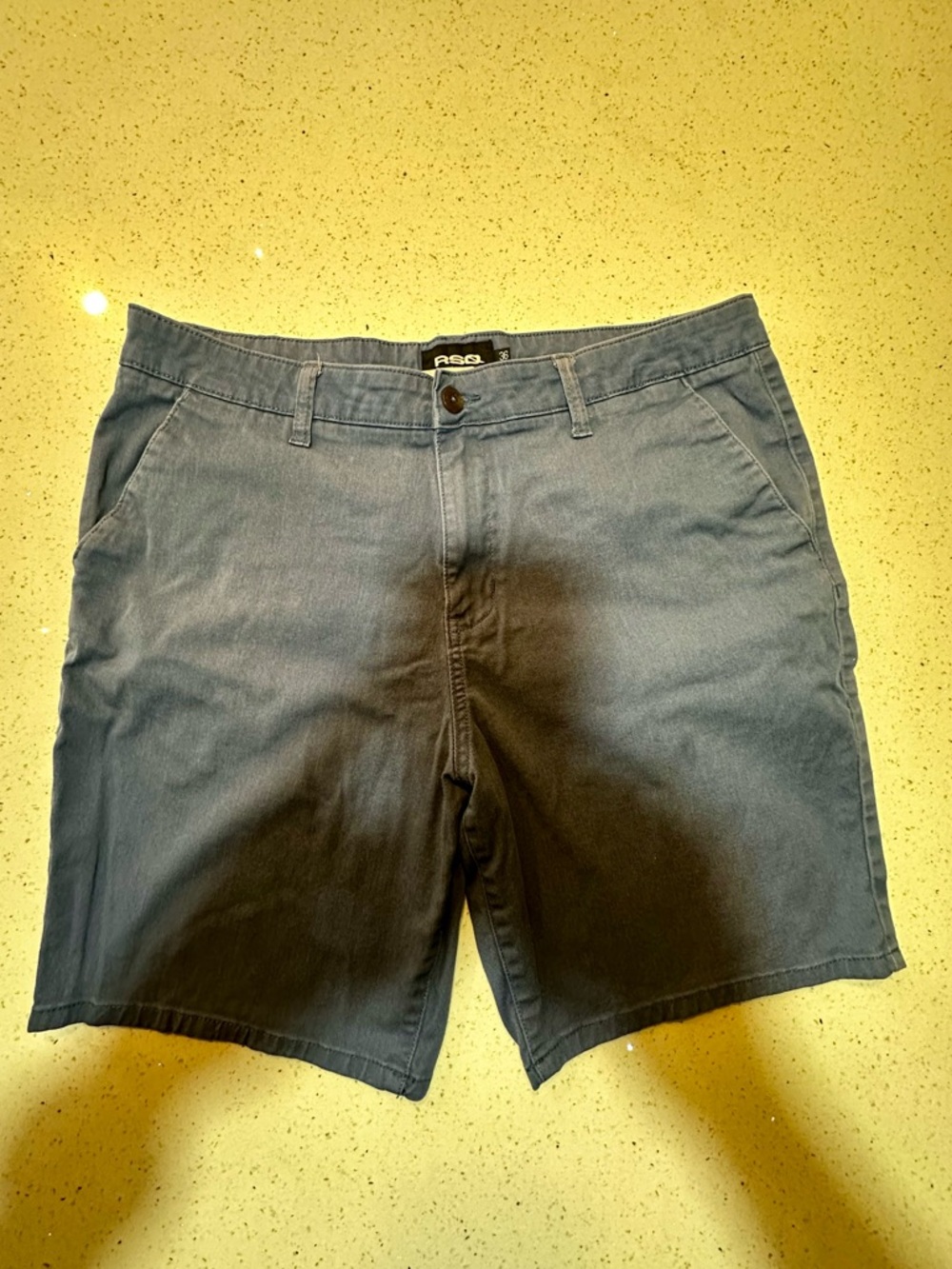 RSQ Men’s Slate Blue Flat Front Shorts